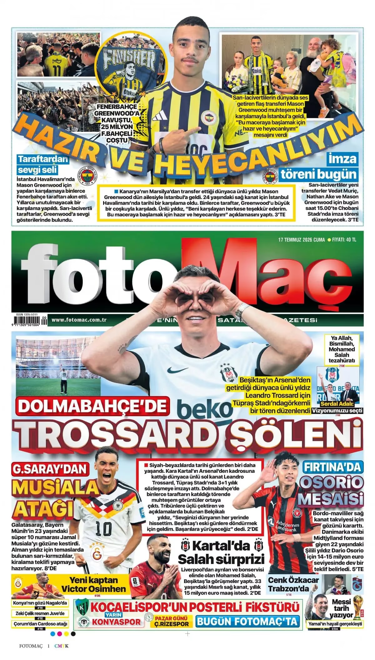 16 TEMMUZ 2026 e-gazete kapağı