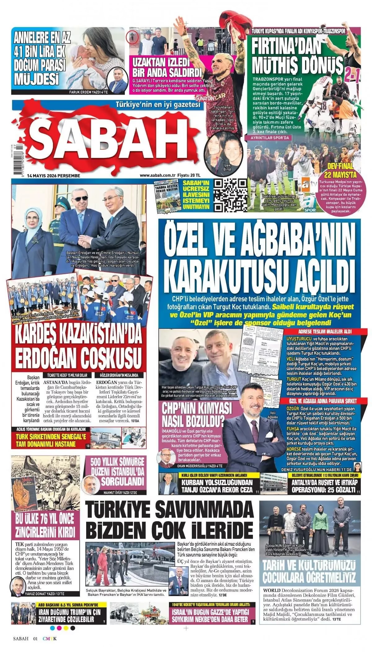 16 TEMMUZ 2026 · 7 e-gazete kapağı
