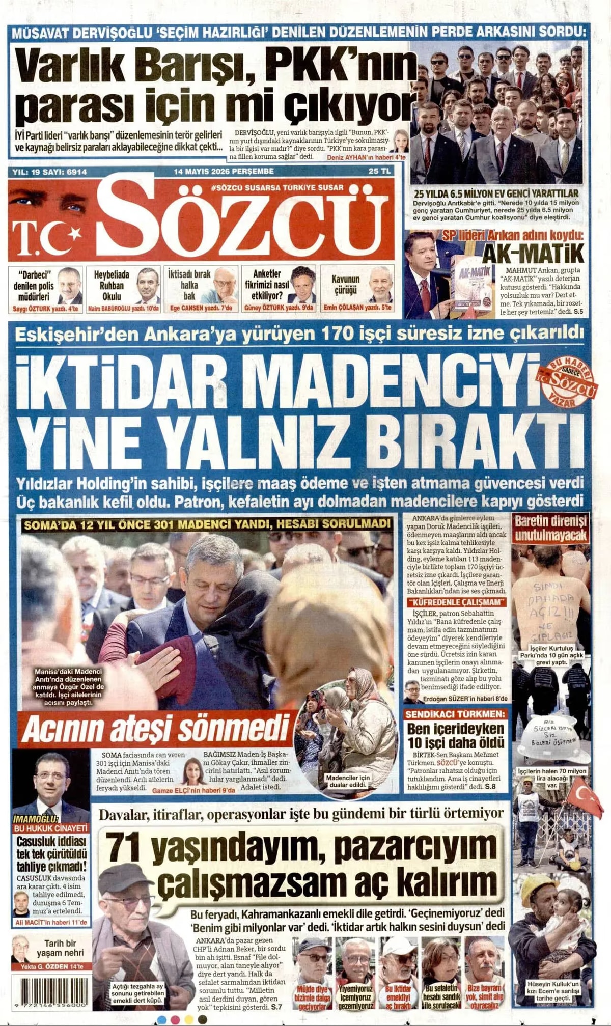 16 TEMMUZ 2026 · 8 e-gazete kapağı