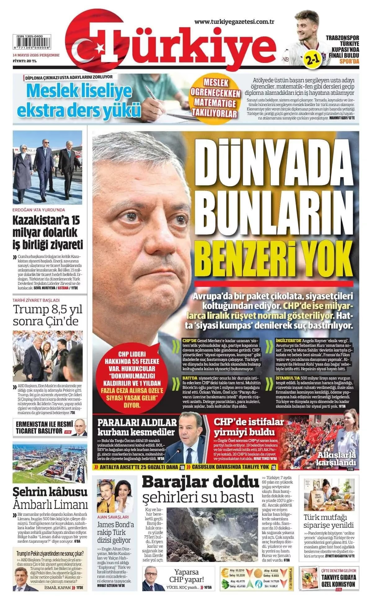 16 TEMMUZ 2026 · 9 e-gazete kapağı